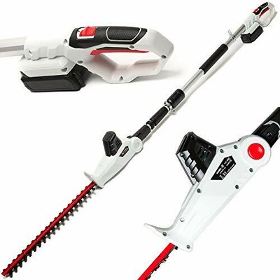 spear & jackson s18ehp cordless pole hedge trimmer